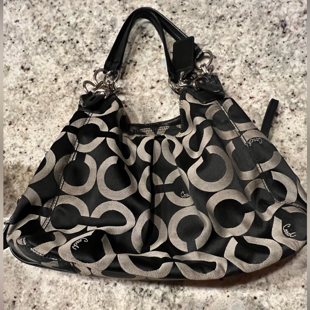 Gently Used Coach Bag Round C Print